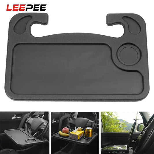 Car Steering Wheel Tray Mini Table Work Computer Desk Drink Coffea Stand Food Laptop Holder Interior Auto Accessories Storage