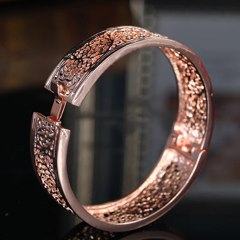 Morocco Hollow Bracelet For Women Nationality Open Sleeve Bracelet Arab Wedding Jewelry