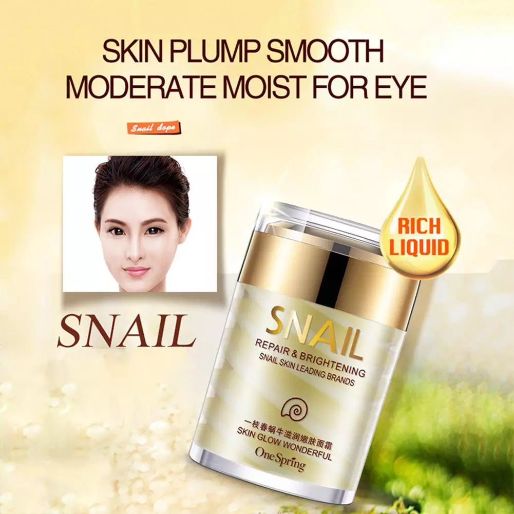 60g Natural Snail Cream Facial Moisturizer Face Cream Whitening Ageless Anti Wrinkles Lifting Facial Firming Skin Care