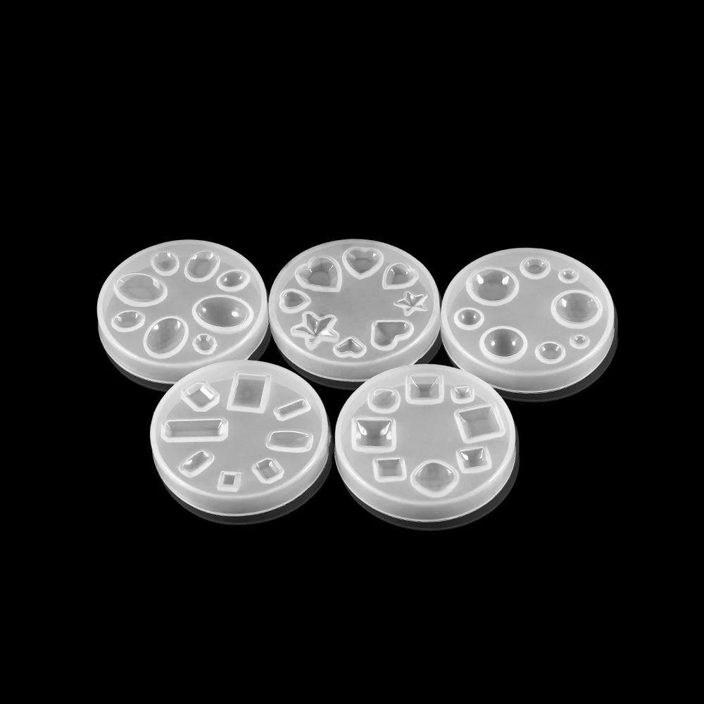 1pcs Silicone Mold half ball Oblate Cabochon Pendant Resin Silicone Mould Handmade Tool Epoxy Resin Molds Jewelry Making