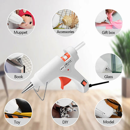 20W Hot Glue gun Mini Industrial Electric Heat Exchanger Thermal Sealant gun Hot melt adhesive Tools For Home DIY
