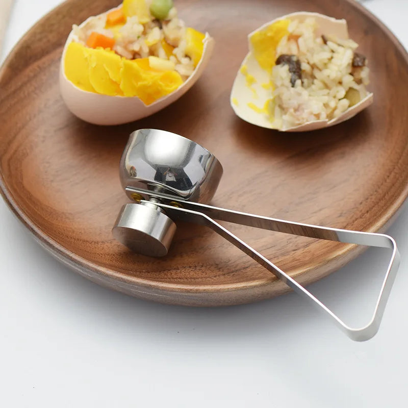 Stainless Steel Egg Scissor Egg Topper Cutter Boiled Raw Egg Open Egg Topper Cutter Opener Separator Kitchen Baking Gadgets Tool