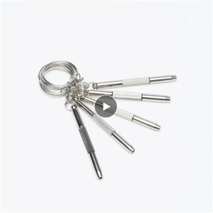 Eyeglass Screwdriver Kit Keychain Portable Stainless 3 in 1 Sunglass Watch Repair Useful Multi Function Nut Driver Hand Tools