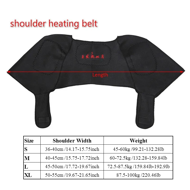 Tourmaline Self-heating Unisex Heat Therapy Pad Shoulder Protector Support Body Muscle Pain Relief Health Care Heating Belt