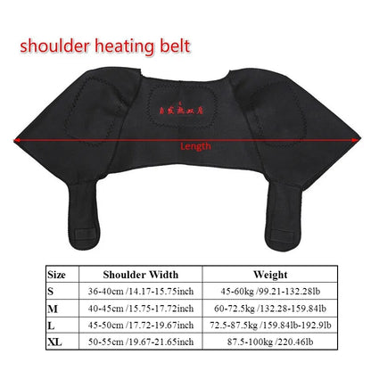 Tourmaline Self-heating Unisex Heat Therapy Pad Shoulder Protector Support Body Muscle Pain Relief Health Care Heating Belt