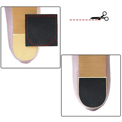 1 Pair Black Shoe Heel Protector Silent Pad High Heel Wear-resistant Sole Non-slip Stickers Self-adhesive Rubber Sticker