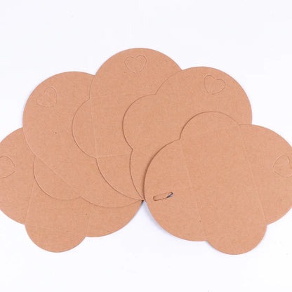 10PCS Vintage Love Button Envelope Kraft Paper Gift Card With Envelope Handmade Paper String Romantic Love Letter Envelope