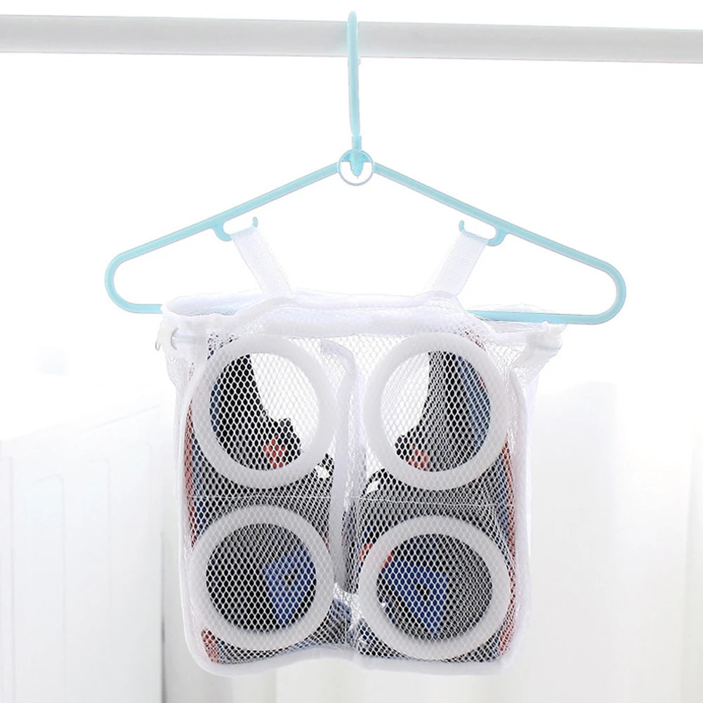 Laundry Shoes bag Protective Underwear Bra Mesh Wash Organizer storage bag  Home Washing Dry Shoe Zipper Laundry Bags 3 Colors