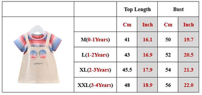 0-4Y Baby Girl Dress Cute A-Line Princess Costume Casual Striped Cotton Children Clothing Infant Outfit Vestidos Kid Girl A1158