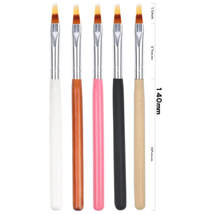 1pcs Nail Art Brush Gel Brush for Nail Art Ombre Soft Gradient Brush for Manicure Nail Polish Drawing Painting UV Gel Decor Pen