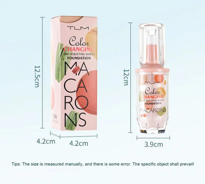TLM 3Colors Temperature Change Liquid Foundation Long-lasting Moisturizing Makeup Sticky Skin Color Face Liquid Foundation