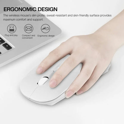 2022 New Portable Ultra Thin Optical Mouse Wireless Mouse 3 Adjustable DPI 2.4G Wireless Mice Receiver For PC Laptop Notebook
