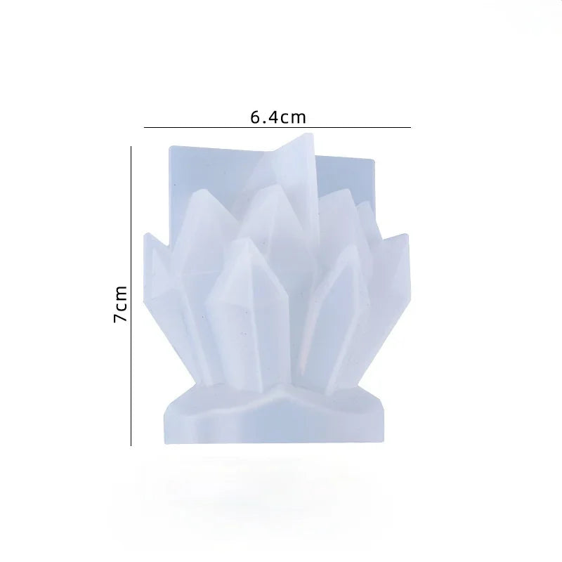 Iceberg shape Flower cluster candle silicone mold European style 3D molds for candle making ice soap resin Mould Demold Nonstick