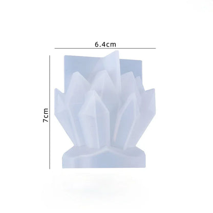 Iceberg shape Flower cluster candle silicone mold European style 3D molds for candle making ice soap resin Mould Demold Nonstick