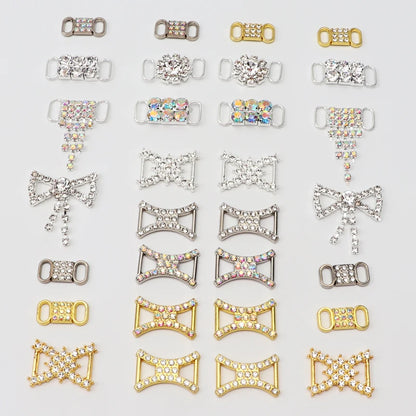 Diamond  AF1 Shoe Decorations Shoelaces Metal Buckle Charms Luxury Rhinestone Shoes Accessories Metal Laces Lock Sneaker 1Pair