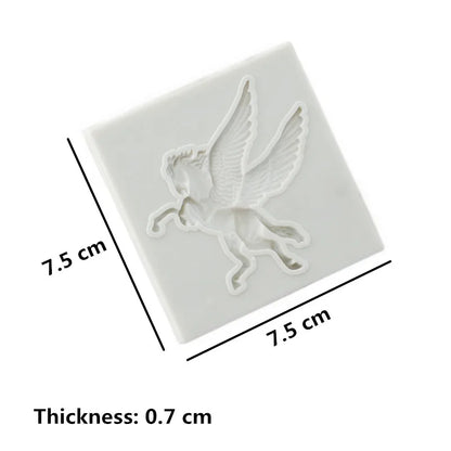Horse Fondant Cake Silicone Mold Cookie Ice Cream Molds Biscuits Candy Chocolate Mould Baking Cake Decoration Tools