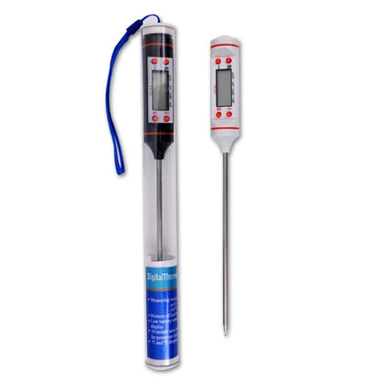 Kitchen Digital BBQ Food Thermometer Meat Cake Candy Fry Grill Dinning Household Cooking Thermometer Gauge Oven Thermometer Tool