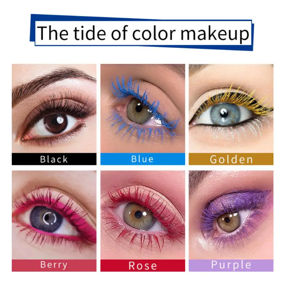 TLM Black 3D Mascara Waterproof Anti-sweat Mascara Lengthens Eyelashes Extension Black Silk Fiber Mascara Female Makeup Cosmetic