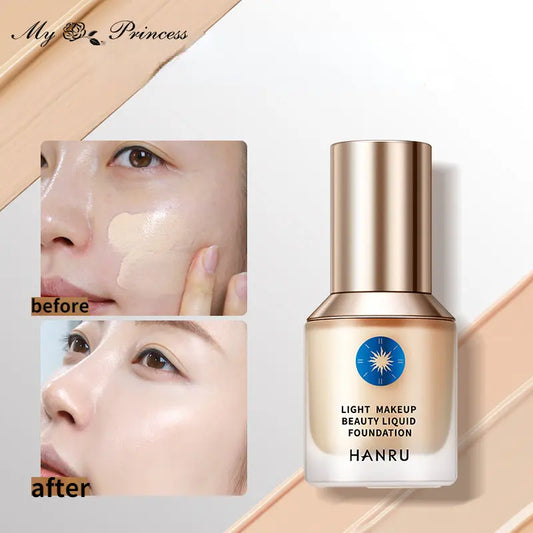 Soft Matte Long wear Liquid full cover Foundation Perfect 2 in 1 Waterproof Contour Foundation Concealer 30ml base makeup
