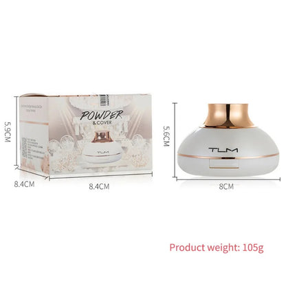 TLM Brightening Powder Cake Sweat-proof Oil-controlled Lasting Makeup Concealer White Pearlescent Powder Cake Cosmetics Makeup