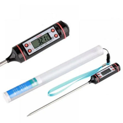 Kitchen Digital BBQ Food Thermometer Meat Cake Candy Fry Grill Dinning Household Cooking Thermometer Gauge Oven Thermometer Tool