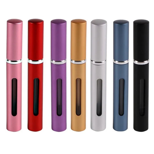 5ml Travel Mini Refillable Perfume Bottles Portable Empty Atomizer Perfumes Bottle with Spray Empty Container Travel Accessories