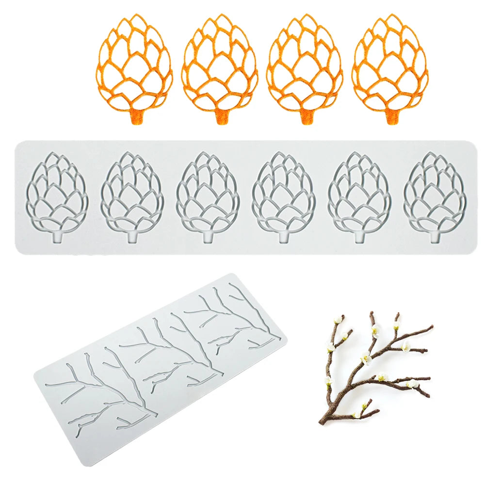 5 Styles Flower Silicone Cake Lace Mold Cake Decorating Tool Border Decoration Lace Mold kitchen Baking Tool Bakeware