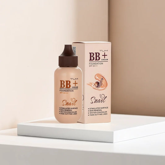 TUM TLM Snail Essence Nourishing BB Cream Concealer Brightening Moisturizing Concealer Sunscreen liquid Foundation Spf35++