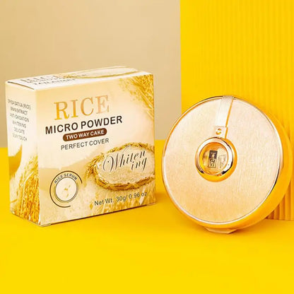 TLM Powder Cake Oil Control Brightening Anti-sweat Makeup Concealer Waterproof Brighten Natural Powder Makeup Cosmetic Maquiagem