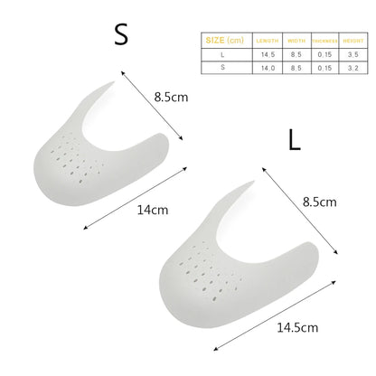 1 Pair Anti Crease Shoe Protector for Sneakers Toe Caps Anti-wrinkle Support Shoe Stretcher Extender Sport Shoe Protection