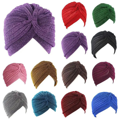 Fashion Muslim Turban Scarf For Women Islamic Inner Hijab Caps Twisted Arab wrap Head Wraps Musulman Turbante Mujer