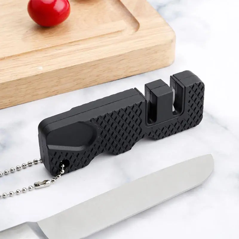 Portable Keychain Knife Sharpener Mini Scissor Knife Sharpening Whetstone Diamond Sharpening Stone Kitchen Tools Accessories