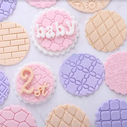 1Pcs Baby Shower Party Cookie Mold Fondant Icing Cookie Embosser Mold Cutter Biscuit Embossing Stamp Baking Cake Decorating Tool