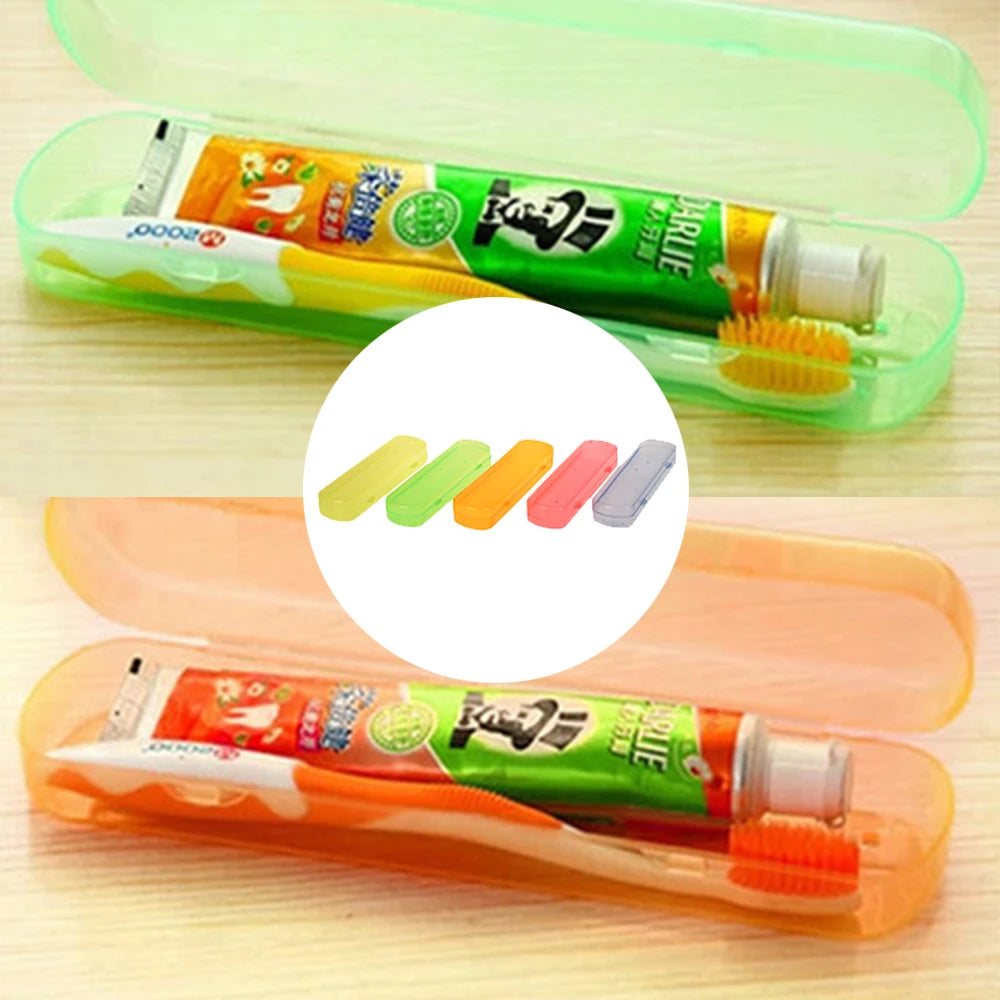 New Good Useful Travel Portable Toothbrush Toothpaste Storage Box Cover Protect Case Household Storage Cup Bathroom Accessories