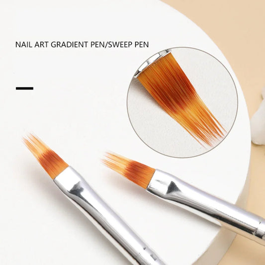 1pcs Nail Art Brush Gel Brush for Nail Art Ombre Soft Gradient Brush for Manicure Nail Polish Drawing Painting UV Gel Decor Pen