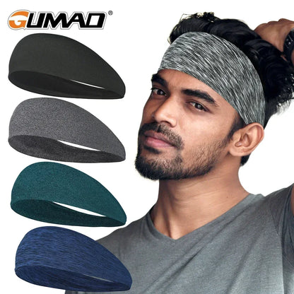 Sports Headband Running Fitness Sweatband Elastic Absorbent Sweat Cycling Jog Tennis Yoga Gym Head Band Hair Bandage Men Women