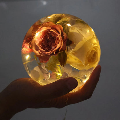 DIY One-piece Spherical Crystal Epoxy Resin Mold Dry Flower Sphere Mirror Silicone Mold