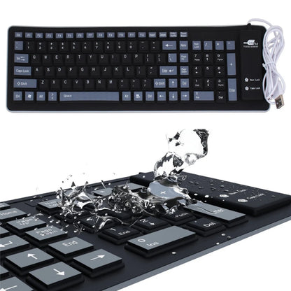 NEW Wireless Bluetooth Keyboard Foldable Roll Up Silent 87key Keypads Soft Silicone Flexible Teclado For PC Tablet