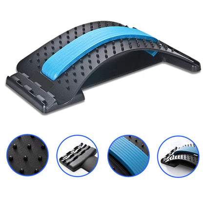Adjustable Multi-level Massager with NBR Gasket Waist Neck Fitness Lumbar Cervical Stretcher Relaxation Sport Fitness Equipment
