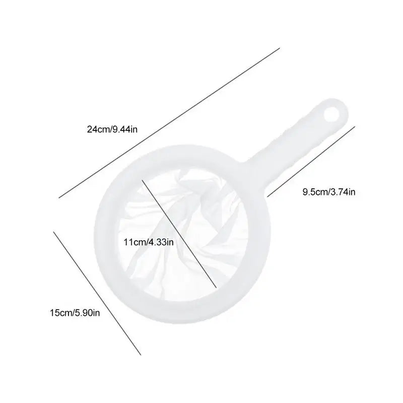soy milk filter Kitchen Nut Milk Filter Ultra-fine Mesh Strainer Reusable Nylon Mesh Filter Spoon For Soy Milk Coffee Yogurt
