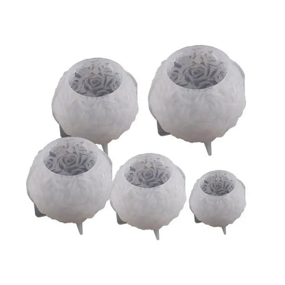 Modeling Silicone Mold Scented Candle Making Flower Ball Silicone Molds DIY Aromath Soaps Birthday Holiday Gift Wedding Souvenir