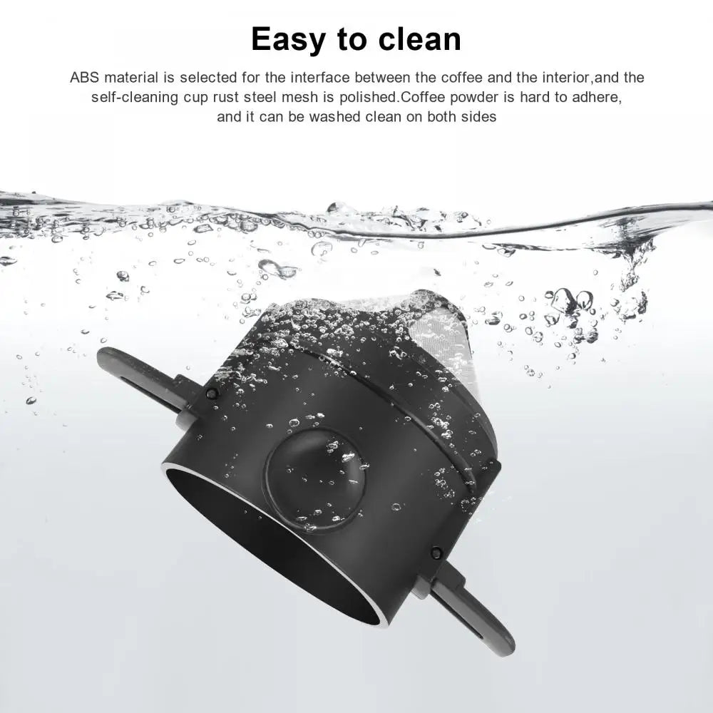 Portable Foldable Coffee Filter Stainless Steel Easy Clean Reusable Coffee Funnel Paperless Pour Over Holder Coffee Drippers