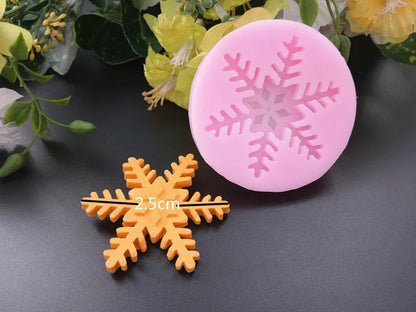 2022 3D Cake Decorations Snowflake Lace Chocolate Party DIY Fondant  Kitchen Baking Cooking Cake Decorating Tools Silicone Molds