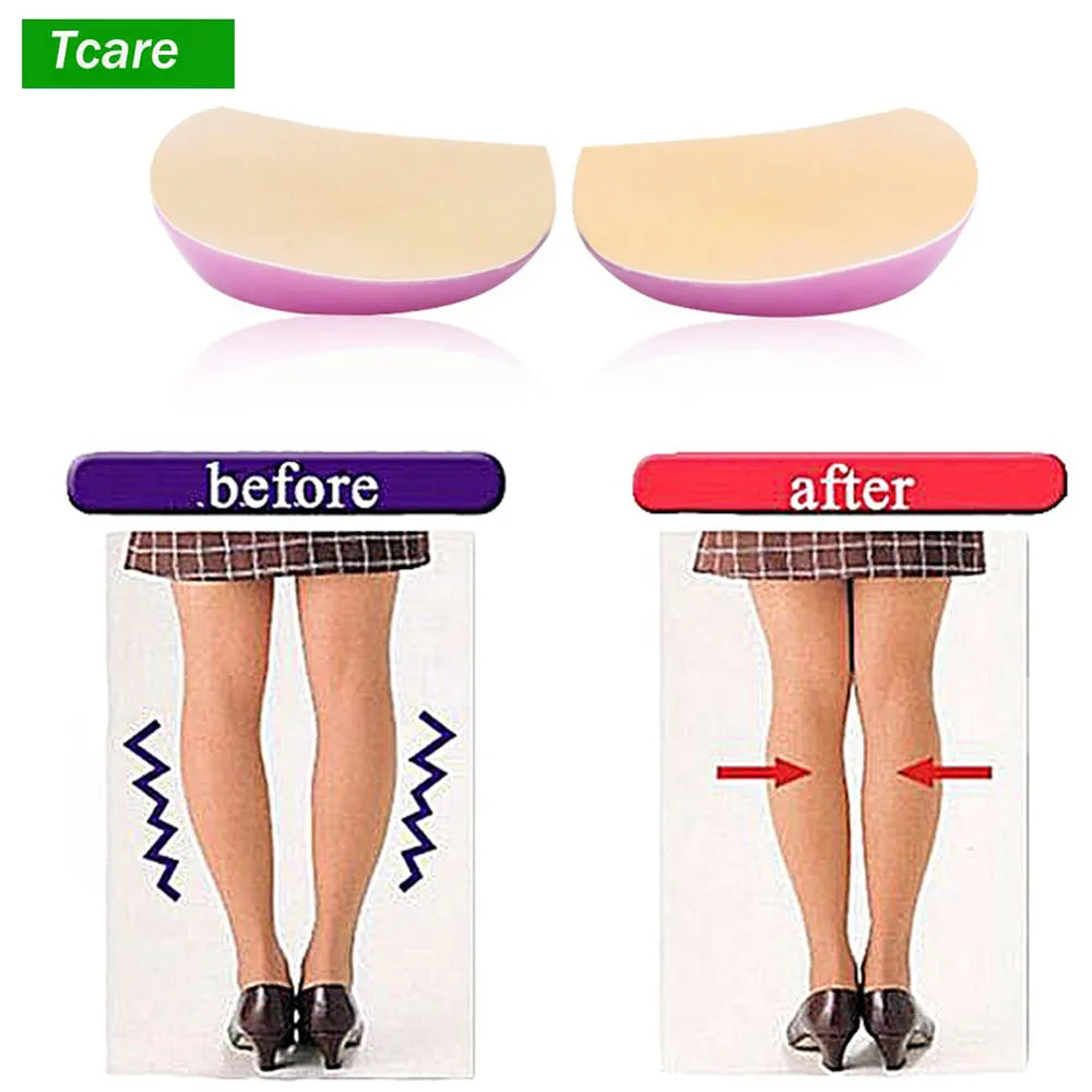 Tcare X/O Legs Orthopedic Shoes Insoles Silicone Gel Arch Support Pad for Women Flat Foot Orthotic Inserts Pain Relief High Heel