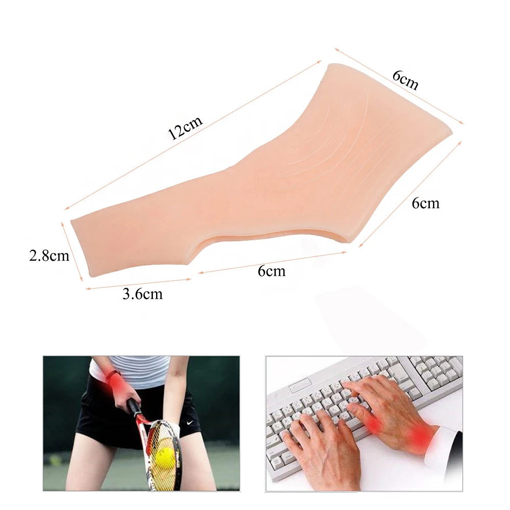 1Pair Silicone Gel Thumb Wrist Gloves Carpal Tunnel Support for Tenosynovitis Spasms Rheumatism Arthritis Hand Pain Relief