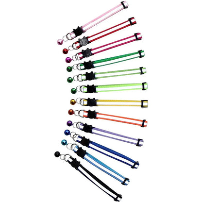 Safety Breakaway Cat Collar 12 Colors Reflective Nylon Pet Puppy Small Dog Kitten Cat Collar with Colorful Bell 19-32cm 1.0cm