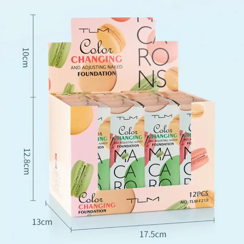 TLM 3Colors Temperature Change Liquid Foundation Long-lasting Moisturizing Makeup Sticky Skin Color Face Liquid Foundation
