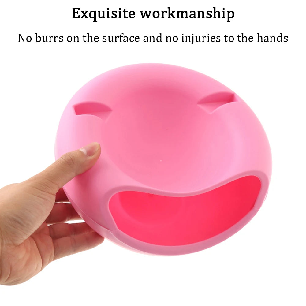 Double Lazy Snack Bowl Plastic Snack Storage Box Bowl Fruit Bowl Phone Stand Chasing Artifact Layer Dry Fruit snacks Containers