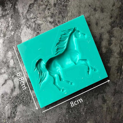 Horse Fondant Cake Silicone Mold Cookie Ice Cream Molds Biscuits Candy Chocolate Mould Baking Cake Decoration Tools