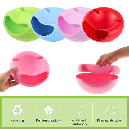 Double Lazy Snack Bowl Plastic Snack Storage Box Bowl Fruit Bowl Phone Stand Chasing Artifact Layer Dry Fruit snacks Containers